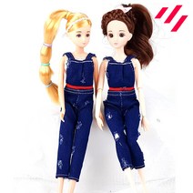 인형옷 드레스 캐주얼 26종, b_14.청바지멜빵