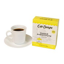 Café Delight Yellow (Sucralose) Packets - 0.8 Gr １00 packets, 1