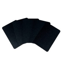 W&B 투명 어려운 컷 카드 5장 세트 브릿지 사이즈(58mm) 포커 사이즈(64mm) 포커 카지노 텍사스 홀덤… (포커 사이즈(64mm) 블랙 5장)