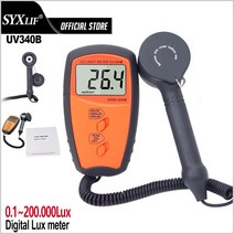 방사능측정기 방사선 계측 휴대용 검출 테스터 SYXLIF UV 복사계 자외선 LCD 디스플레이 uvc 조도 측정기, 1.UV340B-plastic box