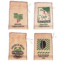 커피 마대 자루-화분 소품 커버 32x19cm, _선택_ 본상품선택_