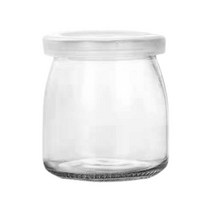 코르크 스토퍼가있는 푸딩 유리 병 100/150/200ml 요거트 용기 꿀 잼을위한 항아리 우유 무스 촛불 제작, 3 200ml, 1개