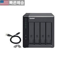 [Qnap 정품] QNAP TR-004-44W-US 4베이 DAS (USB 타입-C) 12TB 저장 용량 사전 구성된 RAID 5 WD 레드 플러스 HDD 번들 724790, Diskless_2 Bay