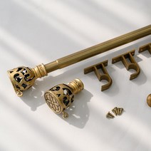 아트박스/샤이닝홈 이너스 엔틱 커튼봉 25파이 3단 최대 360cm, 청동