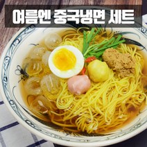 중국냉면 세트 약 2-3인분 왕츠허 혼합즈마장 지마장 옥수수국수 중국냉면육수 아시아마트, 655g, 1개