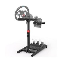 로지텍 G920 G29 G923 스러스트 마스터용 조정 가능한 스티어링 휠 스탠드 T300 T150 TX T248 458에 적합한 RACGT팅 RACGTING, black RACGTING