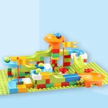 듀플로 호환 판2개 포함 구슬블럭 108pcs 내맘대로 블럭 완벽호환(빠른배송가능), 구슬블럭108피스+그린판(2개)