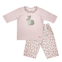 [ 삐삐롱 ] 래빗플라워 무형광 시어스킨 자카드 7부상하 p23s 3815gja _NC광명점