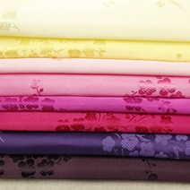 벚꽃 양단 8종(1230-16) 은은한 광택감의 도톰한 한복지, 꽃핑크