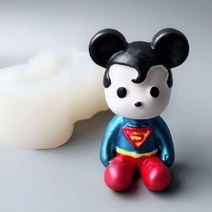 [드그라쎄] 비누 석고방향제 실리콘몰드 C_, 09.슈퍼맨 베어브릭