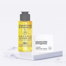 프랑스와즈 임산부 스트레치마크케어 보습크림, 유기농 비정제 호호바오일 50ml+명품수분크림 80ml