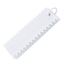 조리일기 양면 크림 스크래퍼 세트 플라스틱 4P, 흰색, 4종 세트