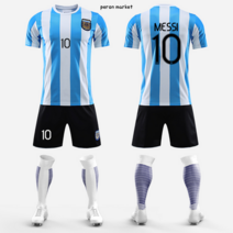 축구 유니폼 아르헨티나 마라도나 10번 홈 어웨이 세트 경기 트레이닝