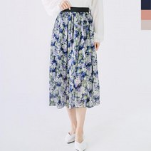 하늘하늘 허리밴딩 비치지않는 스커트 데이트룩 캐주얼스타일 데일리룩스커트 러블리스커트 여리여리