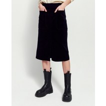 21FW 네이비 코듀로이 면혼방 스커트 HSSK1D018N2