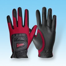 지맥스(GMAX) 아동용 패밀리 기능성 골프장갑 양손세트 I 어린이용 학생용 주니어용, 어린이 패밀리 골프장갑 선택2 블랙/레드