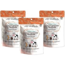 코코테라피 반려견 강아지 수제간식 쇠고기 오렌지 코코넛 맛 3팩 세트, 기본