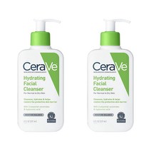 세라비 하이드레이팅 페이셜 클렌저 포 노멀 투 드라이 스킨, 2개, 237ml