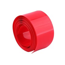 PVC수축필름 열수축튜브 18650배터리 부스바(92mm) 10M기본, 빨강