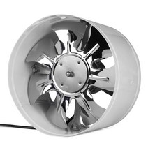 220V 인라인 덕트 팬 부스터 배기 송풍기 공기 냉각 벤트 화이트, 하얀, 4 인치