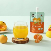 CJ 진짜 맛있는 아이누리 마시는 귤귤이 한라봉 100ml 홈캉스 여름음료 개운한 청정지역, 4개