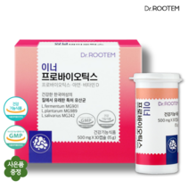 여성 유산균 식약처 인증 질유래 특허 유산균 아연 비타민D 식물성 캡슐 이너 프로바이오틱스 사은품 제공, 30정, 1개