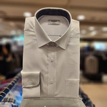 NC불광점 레노마 #신상 할인*** 면60% 폴리40% 혼방 소재 비침 없는 트윌 배색 일반핏 긴팔셔츠 RZRSGP-903-WH-5