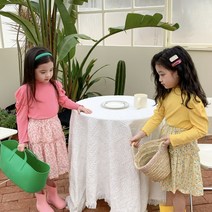아짱 키즈여아 봄가을신상 여아투피스 볼륨티치마세트