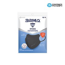 크리넥스 KF80 대형 새부리형 블랙 마스크 10매 30매 50매 / 마스크 파우치 증정, KF80 대형 블랙 10매