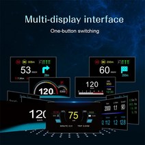 GPS HUD Driintel-C1 4 in 1 자동차 OBD 헤드 디스플레이 듀얼 시스템 ECU 차량 데이터 HUD 속도 오류 경고, 한개옵션0