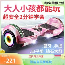 전동휠 성인용 10인치 호버보드 전동 투휠 밸런스 LED, C
