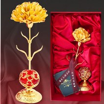 드림로즈 24K 금카네이션 크리스탈 화병 엄마생신선물 어버이날선물