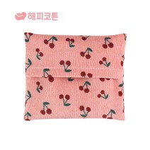 해피코튼 국내생산 겨울 골덴 핫팩 파우치 주머니 저온화상 방지, 체리팜, 1개