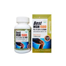 네추럴라이즈 - 베스트 엠에스엠1500 1650mg x 60정 식이유황 MSM, 1, 1650mg*60정