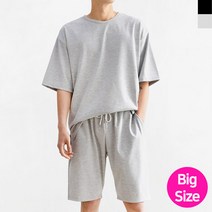 남자 빅사이즈 쿨 반바지 세트