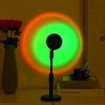 인공 태양 감성 선셋 석양 LED 프로젝션 조명 무드등, 단품