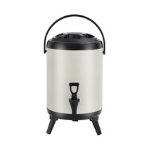 대용량 온수통 단열 밀크티 육수통 보온 10리터 국통, New 12L 무광핑크 밀봉 단열