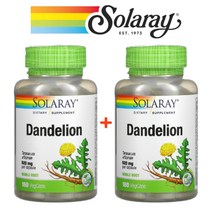 (1+1) 솔라레이 단델리온 Dandelion 서양 민들레 뿌리 추출물 520mg 180 베지캡슐 2팩