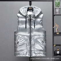 남자 함께 후드 패딩 조끼 하늘비즈 A25 M712L447