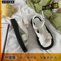 여름 키높이 통굽 샌들 대학 스타일 일본식 샌들 여성 여름 신작 레트로 아우터 웨어 만능 인 바닥