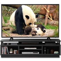 [50-65V형 추천] 아이리스 오야마 TV대 TV 보드 로보드 폭 150cm 깊이 38cm 높이 41.5cm 43형 50형 55형 블랙 수납 대용량 오픈 조립 내하중 30kg OTS-150M-B