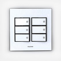 나노 아트2 블랙 6구 스위치, 1개