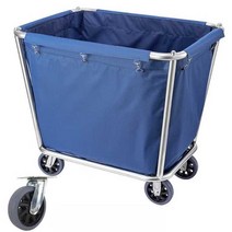 이동식 빨래 카트 린넨 수납 세탁물 수거함 수건 바구니, E