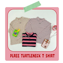 [마르디 엠버] 멋스러운 멀티 스트라이프가 돋보이는 피치스 주니어 플리 폴라 티셔츠는 코튼 100% 소재로 제작되어 터치감이 부드러우며 편안하게 착용 가능한 아이템이예요.