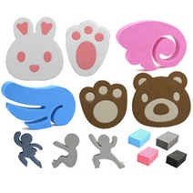 차량용 문콕방지 도어가드 캐릭터 순정형 날개 곰 토끼, 선택7. 곰돌이 ( 브라운 )
