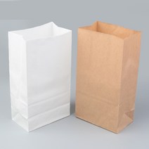 9x5x18cm 13x8x24.5cm 15x10x30cm 친환경종이포장봉투10p 홈베이킹쿠키, 화이트