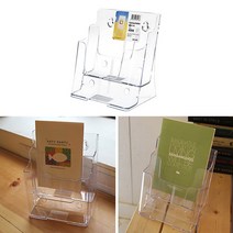 2단 A5아크릴꽂이 팜플렛거치대 카탈로그꽂이 브로셔꽂이