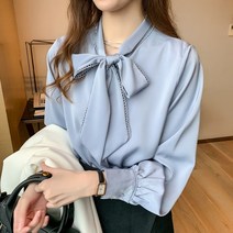 셔츠 여성 2023 봄과 가을 새로운 스타일 새틴 쉬폰 셔츠 활 느슨한 긴팔 셔츠 여성 탑