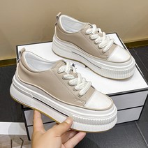 여자 통굽 운동화 캔버스 키높이 발편한 데일리 등산 수제 슈즈
