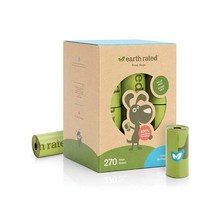 Earth Rated 강아지 배변 봉투 누출 방지 재질 리필 롤 라벤더 270개, Unscented